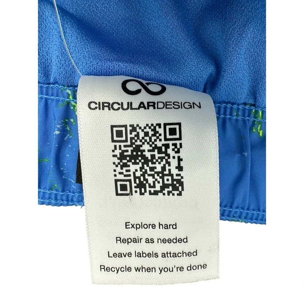 The North‎ Face Men's Elevation Short,súper Sonic Blue Valley Floor Print Small